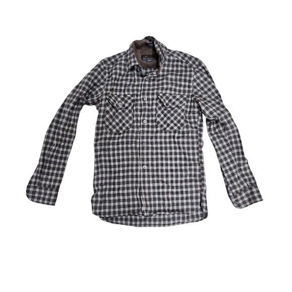 Pendleton Men's Oliver wool brown checkered button up size S flannel casual - Picture 2 of 10